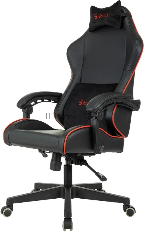 Кресло игровое A4Tech Bloody GC-780 черный сиденье черный кожзам с подголов. крестов. металл черный пластик черный