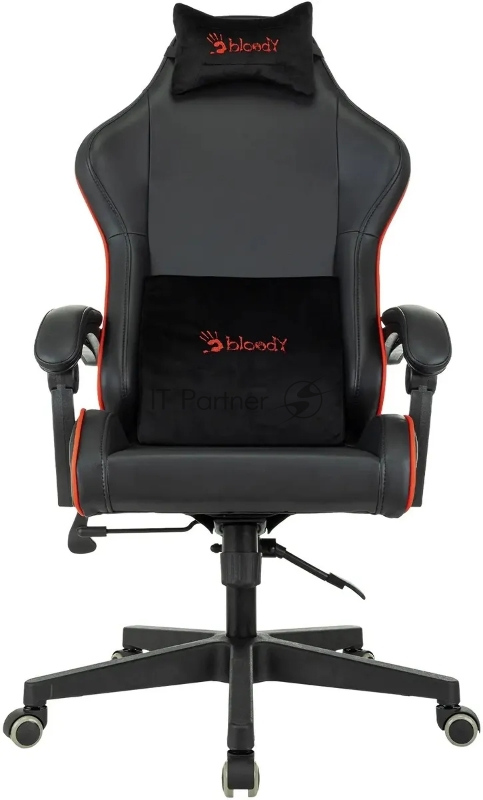 Кресло игровое A4Tech Bloody GC-780 черный сиденье черный кожзам с подголов. крестов. металл черный пластик черный