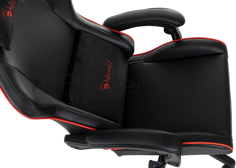 Кресло игровое A4Tech Bloody GC-780 черный сиденье черный кожзам с подголов. крестов. металл черный пластик черный