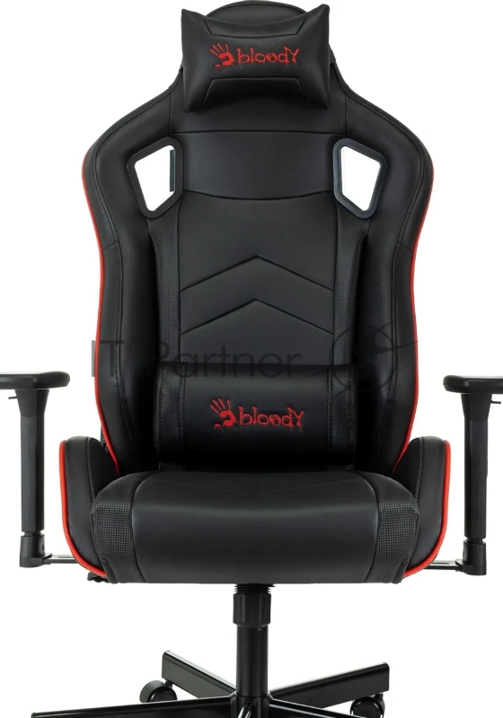 Кресло игровое A4Tech Bloody GC-840 черный сиденье черный эко.кожа с подголов. крестов. металл черный пластик черный