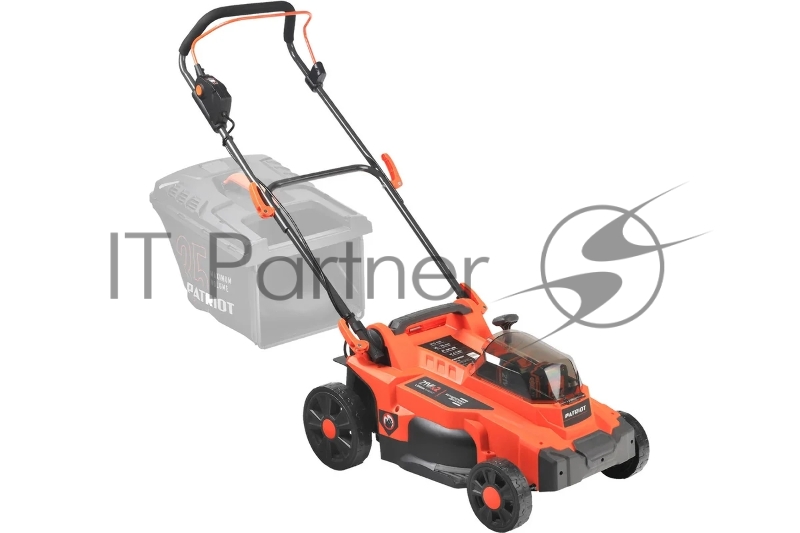 Газонокосилка аккумуляторная PATRIOT CM 440 2*21В UES, без акб и зу, бесщеточ, 37см, трав 35л пласт+мульчирование, центр. подъём 6 уровней (25-75), пласт дека