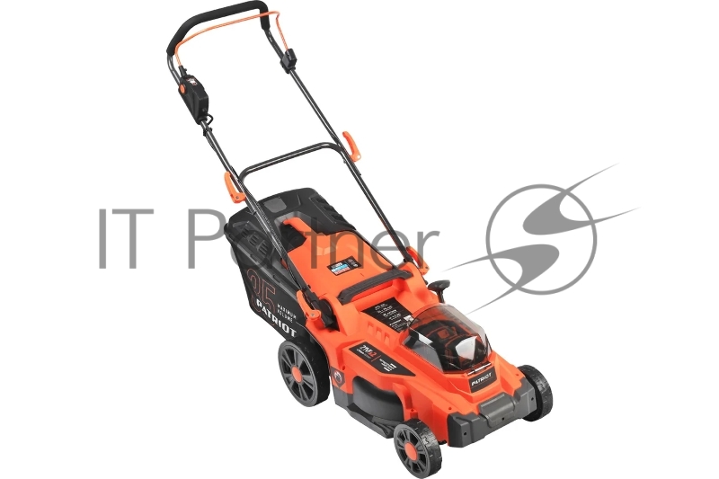 Газонокосилка аккумуляторная PATRIOT CM 440 2*21В UES, без акб и зу, бесщеточ, 37см, трав 35л пласт+мульчирование, центр. подъём 6 уровней (25-75), пласт дека