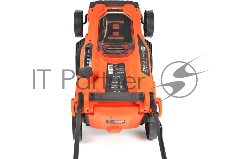 Газонокосилка аккумуляторная PATRIOT CM 440 2*21В UES, без акб и зу, бесщеточ, 37см, трав 35л пласт+мульчирование, центр. подъём 6 уровней (25-75), пласт дека