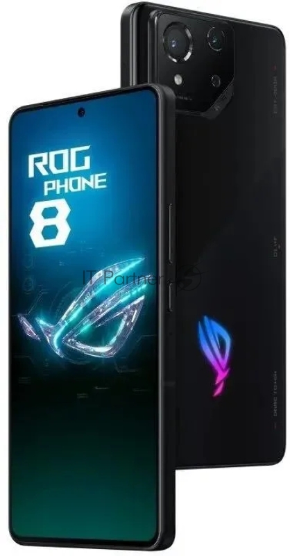 Смартфон Asus AI2401_A ROG Phone 8 256Gb 12Gb черный моноблок 3G 4G 2Sim 6.78 1080x2400 Android 14 50Mpix 802.11 a/b/g/n/ac/ax/be NFC GPS GSM900/1800 GSM1900 TouchSc Protect