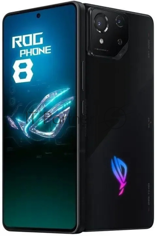 Смартфон Asus AI2401_A ROG Phone 8 256Gb 12Gb черный моноблок 3G 4G 2Sim 6.78 1080x2400 Android 14 50Mpix 802.11 a/b/g/n/ac/ax/be NFC GPS GSM900/1800 GSM1900 TouchSc Protect