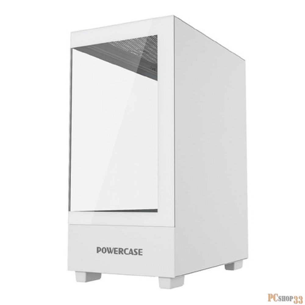 Корпус Powercase Vision Micro M, Tempered Glass, белый, mATX (CVMMW-L0)