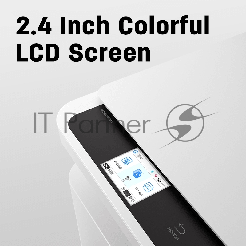 МФУ DELI лазерное монохр. A4,1200x1200dpi, перв.стр.8 сек., печ.25 стр./мин., двуст.12 листов/мин., мес.нагр.рек/макс 500-2500 стр./10000 стр., вх.лот 150л., вых.лот 100л., копир. 25 стр./мин., копир.ID карт, цв. LCD дисплей 2.4, 360 МГц, 128 Мб, USB