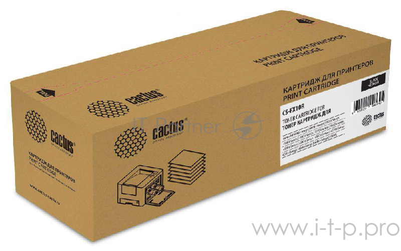 Тонер Картридж Cactus CS-FX10R черный (2000стр.) для Canon MF 4000/4100/ 4200/4600Series/FAX-L95/100