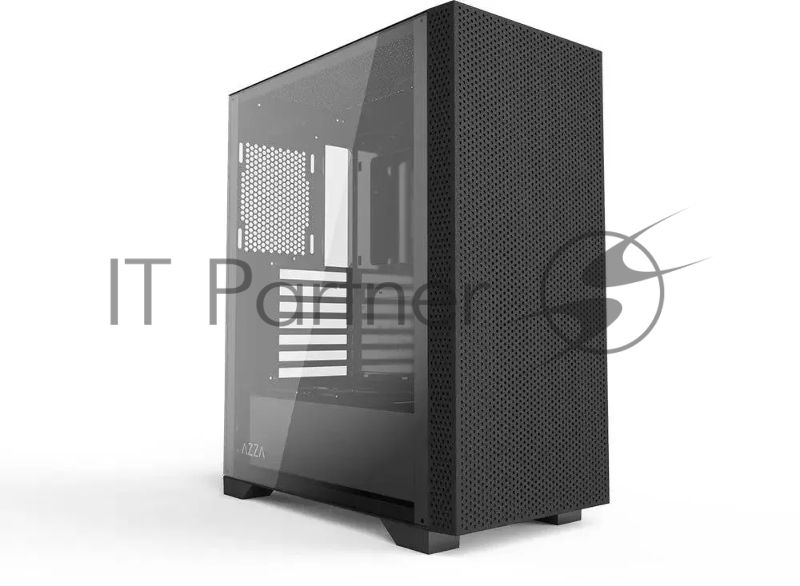 Корпус Azza Celesta F черный без БП ATX 5x120mm 5x140mm 2xUSB2.0 1xUSB3.0 audio bott PSU