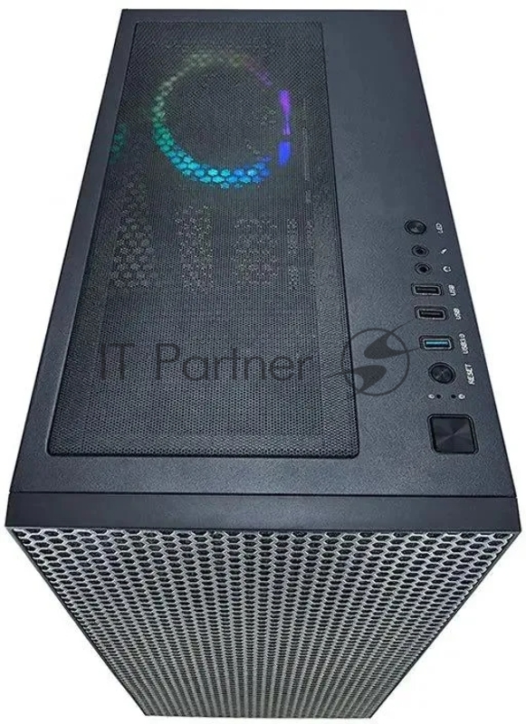 Корпус Azza Hive черный без БП ATX 8x120mm 5x140mm 2xUSB2.0 1xUSB3.0 audio bott PSU