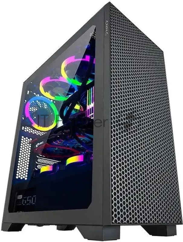 Корпус Azza Hive черный без БП ATX 8x120mm 5x140mm 2xUSB2.0 1xUSB3.0 audio bott PSU