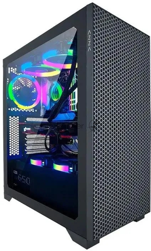 Корпус Azza Hive черный без БП ATX 8x120mm 5x140mm 2xUSB2.0 1xUSB3.0 audio bott PSU