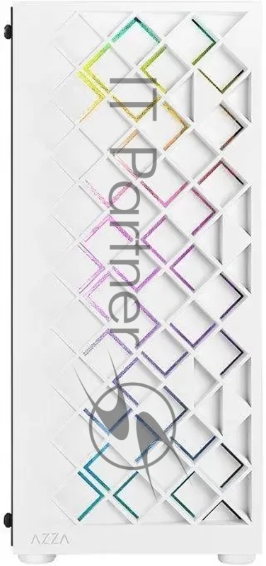 Корпус Azza Spectra белый без БП ATX 7x120mm 2x140mm 2xUSB2.0 1xUSB3.0 audio bott PSU