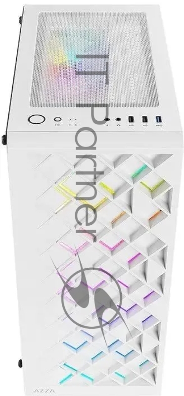Корпус Azza Spectra белый без БП ATX 7x120mm 2x140mm 2xUSB2.0 1xUSB3.0 audio bott PSU