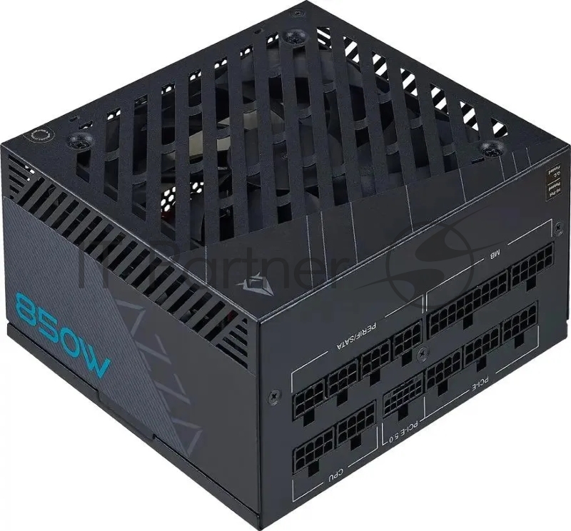 Блок питания Azza ATX 850W PSAZ-850G 80+ gold (20+4pin) APFC 120mm fan 6xSATA Cab Manag RTL