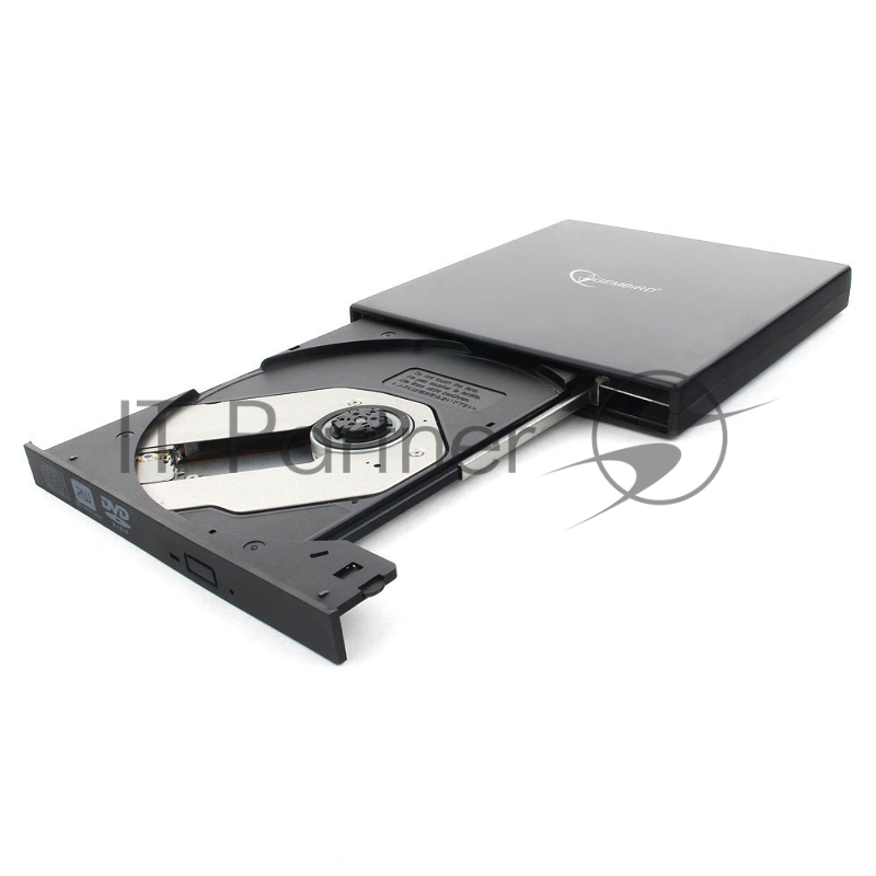Внешний CD/DVD привод USB 2.0 Gembird DVD-USB-02R, пластик, черный