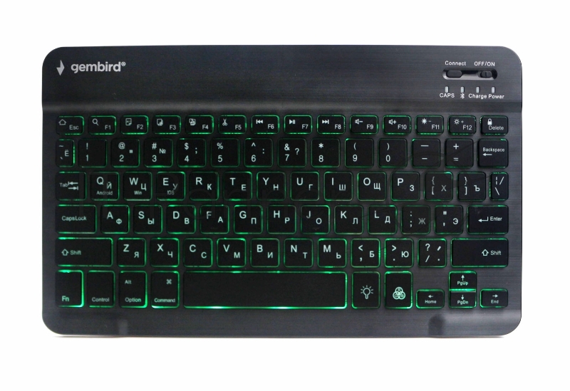 Клавиатура беспроводная Gembird KBW-4N, 78 кл., Bluetooth, ножн.тип клавиш, ультратонкая