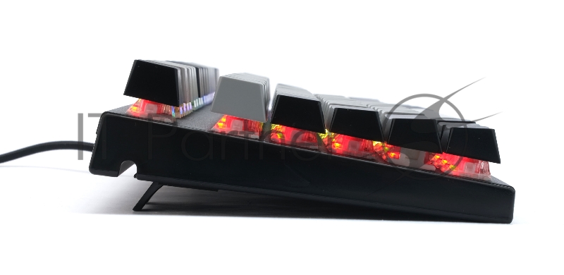 Проводная механическая клавиатура Gembird KB-G600, 87кл, Rainbow, красн.свитчи, 1.8м, черная