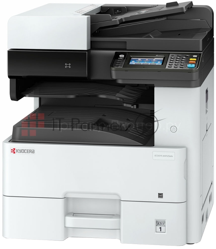 МФУ лазерный Kyocera M4125idn (Азия, аналог 1102P23NL0) (принтер/сканер/копир, A3, 25/12(A4/A3) стр/мин, 1200x1200 dpi, 1 Гб, USB 2.0, Network, HyPAS, лоток 500 л., Duplex, старт.тонер 3000 стр. Орг. тонер Tk-6110)