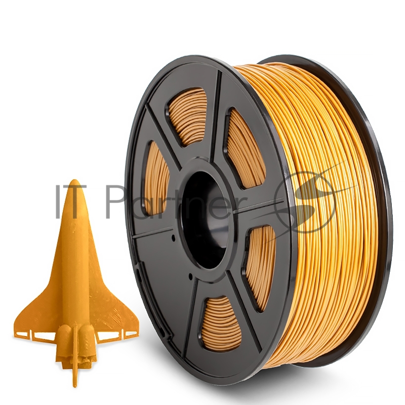 Филамент NVPRINT ABS Gold для 3D печати диаметр 1.75мм длина 330 метров масса 1 кг