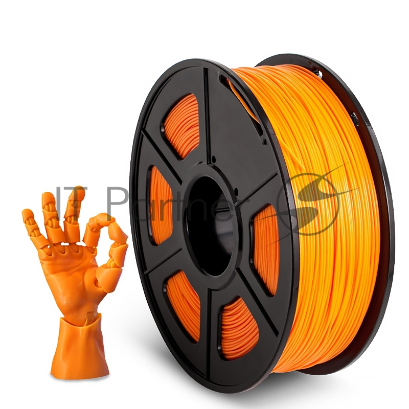Филамент NVPRINT ABS Orange для 3D печати диаметр 1.75мм длина 330 метров масса 1 кг