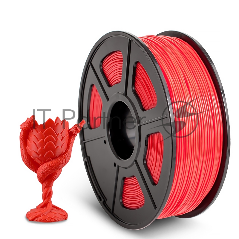 Филамент NVPRINT ABS Red для 3D печати диаметр 1.75мм длина 330 метров масса 1 кг