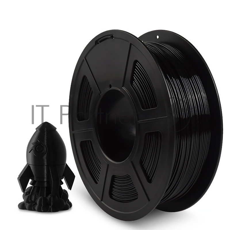 Филамент NVPRINT PETG Black для 3D печати диаметр 1.75мм длина 330 метров масса 1 кг