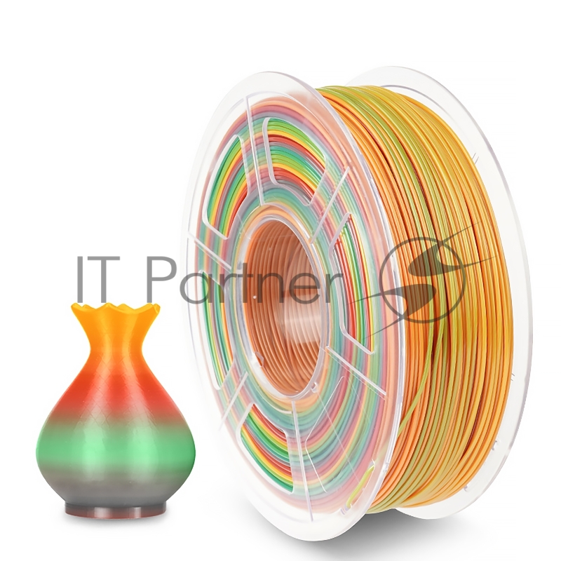Филамент NVPRINT PETG Rainbow для 3D печати диаметр 1.75мм длина 330 метров масса 1 кг