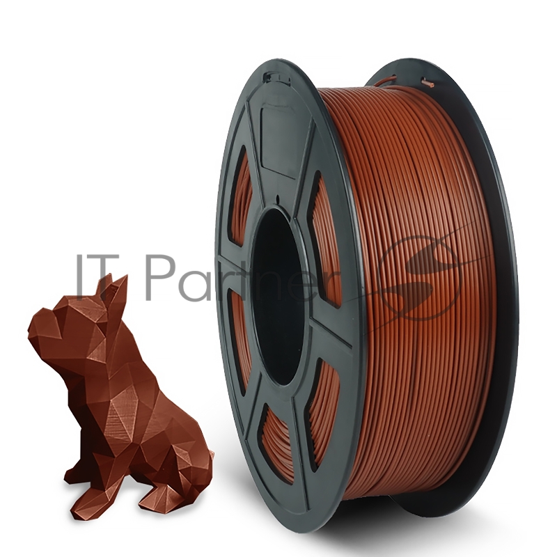 Филамент NVPRINT PLA+ Chocolate для 3D печати диаметр 1.75мм длина 330 метров масса 1 кг