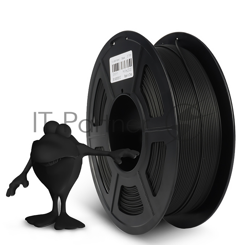 Филамент NVPRINT PLA Matte Black для 3D печати диаметр 1.75мм длина 330 метров масса 1 кг