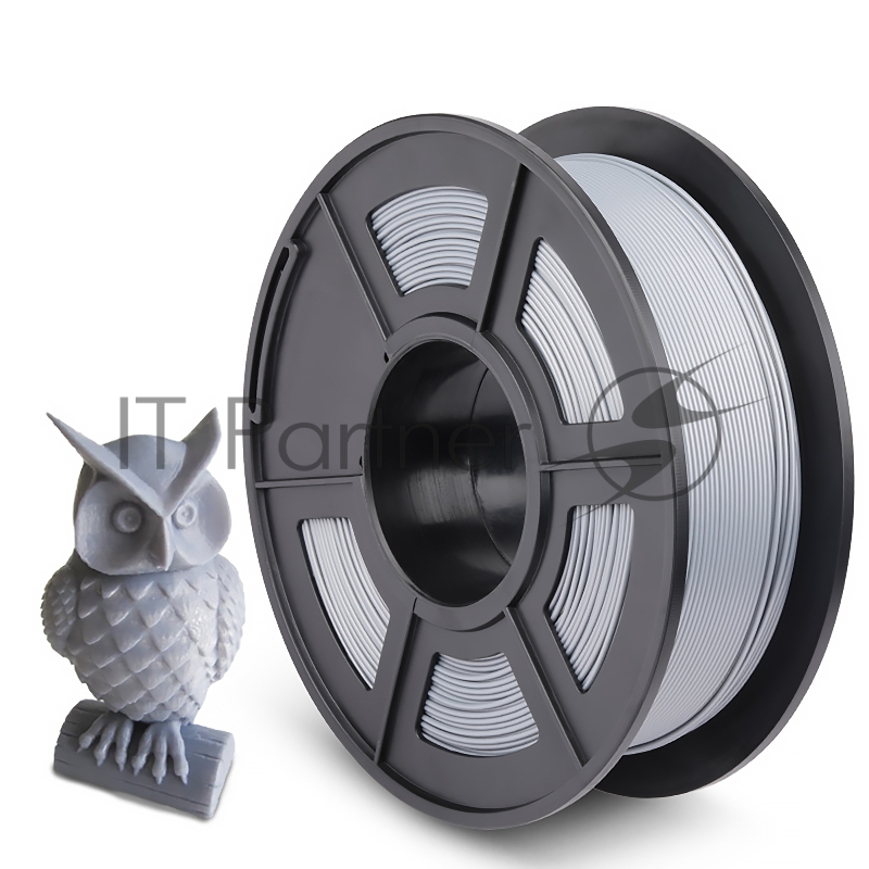 Филамент NVPRINT PLA Silver для 3D печати диаметр 1.75мм длина 330 метров масса 1 кг