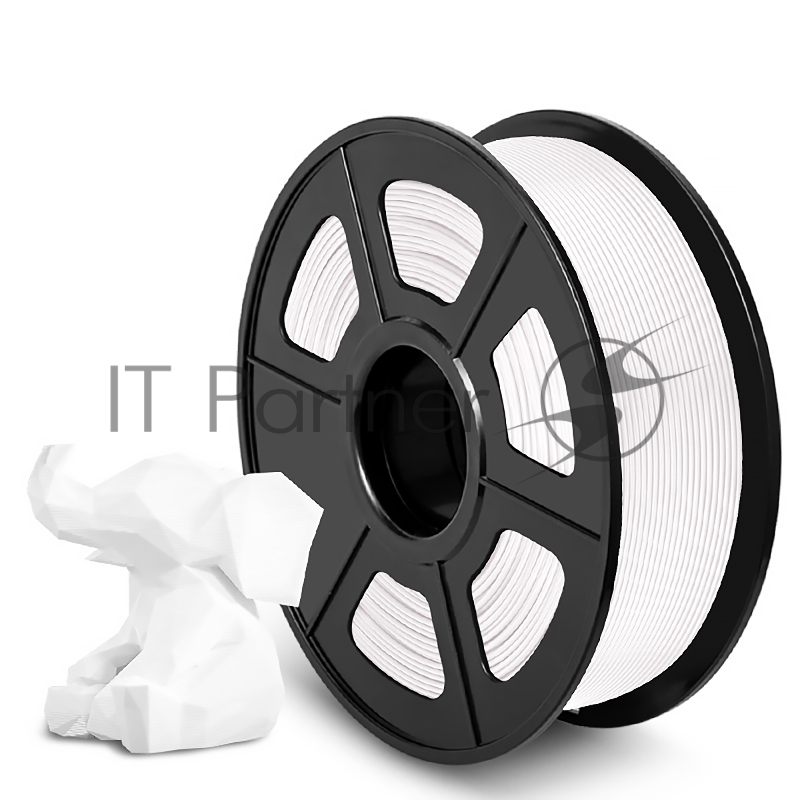 Филамент NVPRINT PLA+ White для 3D печати диаметр 1.75мм длина 330 метров масса 1 кг