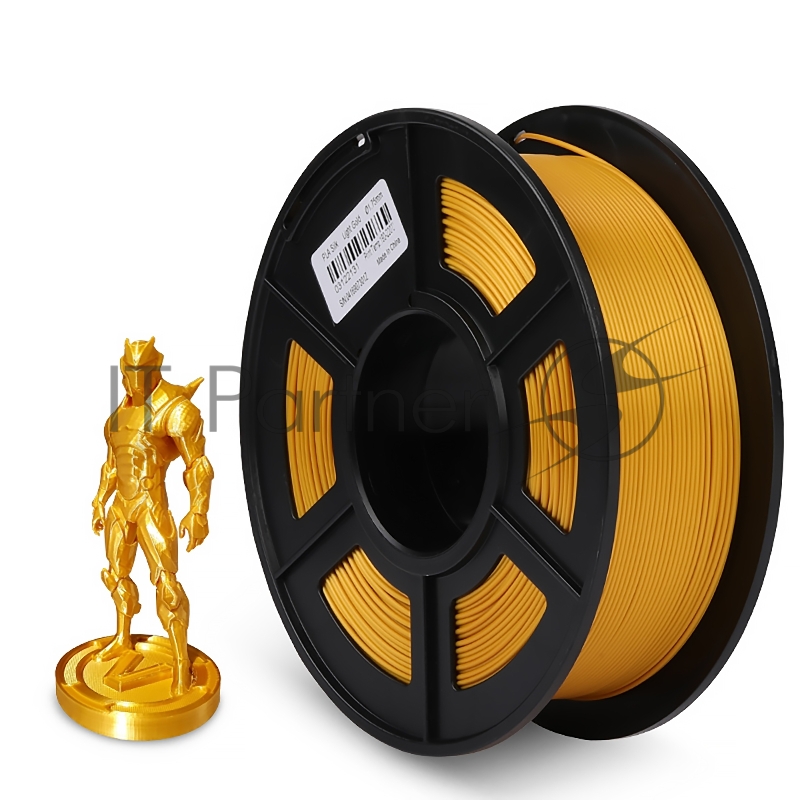 Филамент NVPRINT Silk PLA+ Light gold для 3D печати диаметр 1.75мм длина 330 метров масса 1 кг