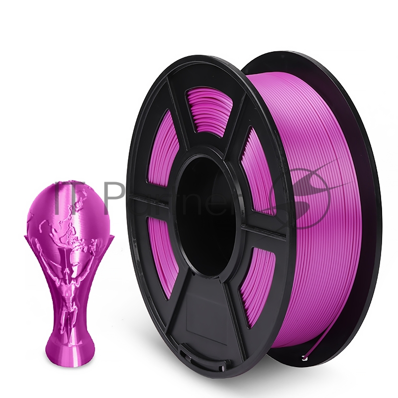 Филамент NVPRINT Silk PLA+ Purple для 3D печати диаметр 1.75мм длина 330 метров масса 1 кг
