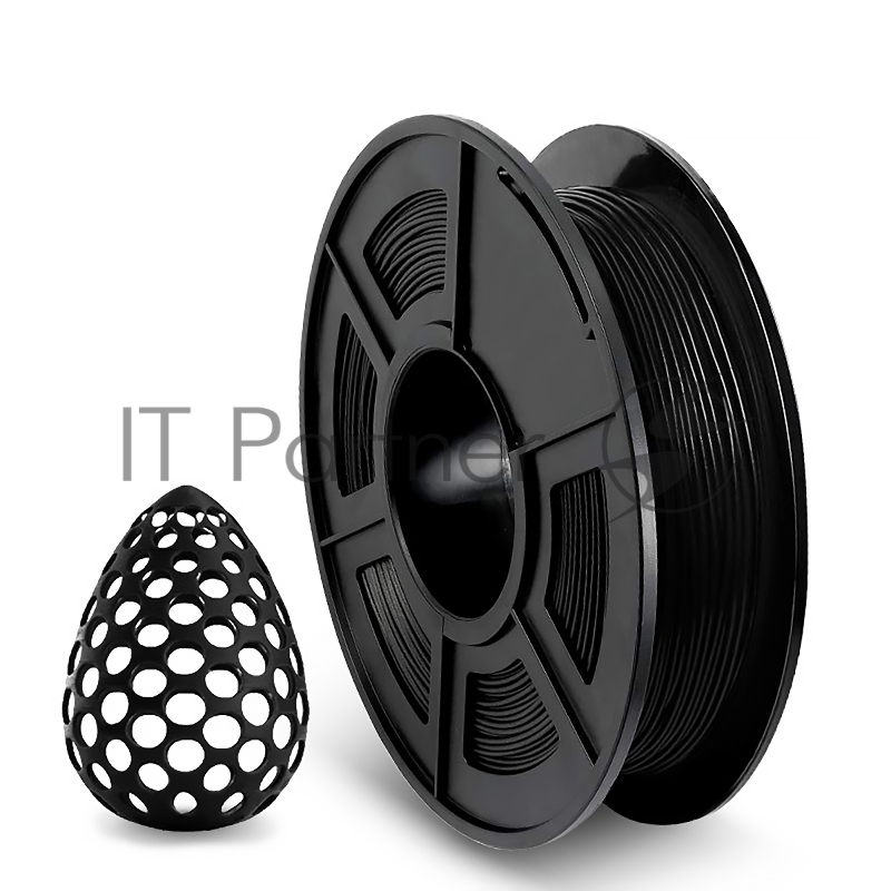 Филамент NVPRINT TPU Black для 3D печати диаметр 1.75мм длина 165 метров масса 0,5 кг