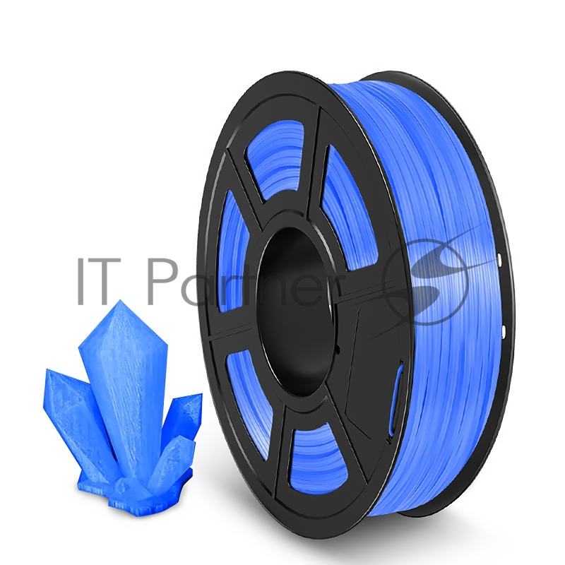 Филамент NVPRINT TPU Trans. Blue для 3D печати диаметр 1.75мм длина 165 метров масса 0,5 кг