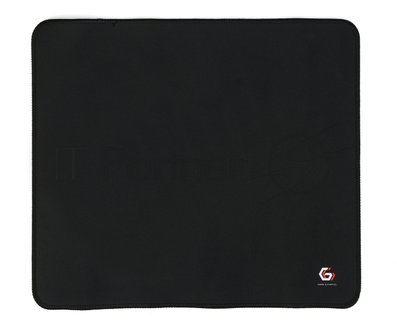 Коврик для мыши Gembird MP-35-30-BLACK, черный, 350х300х3мм, ткань+резина, оверлок, коробка