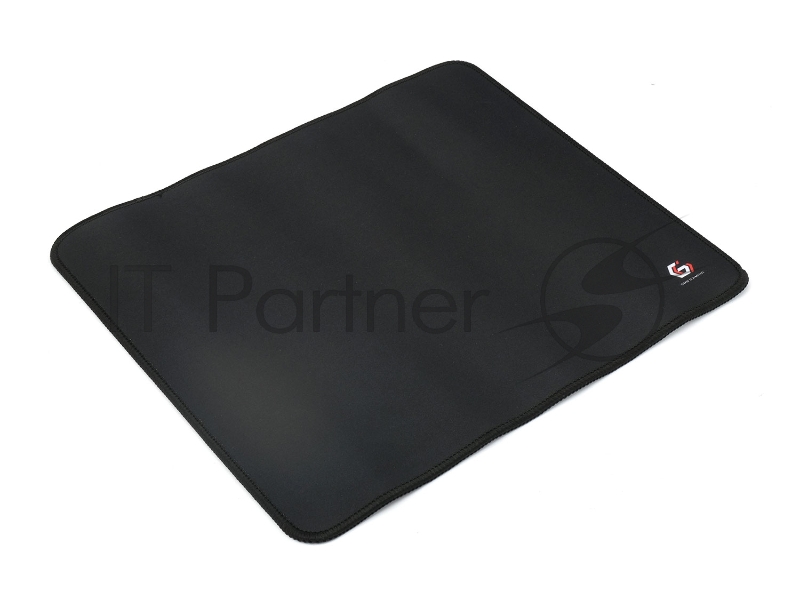Коврик для мыши Gembird MP-35-30-BLACK, черный, 350х300х3мм, ткань+резина, оверлок, коробка