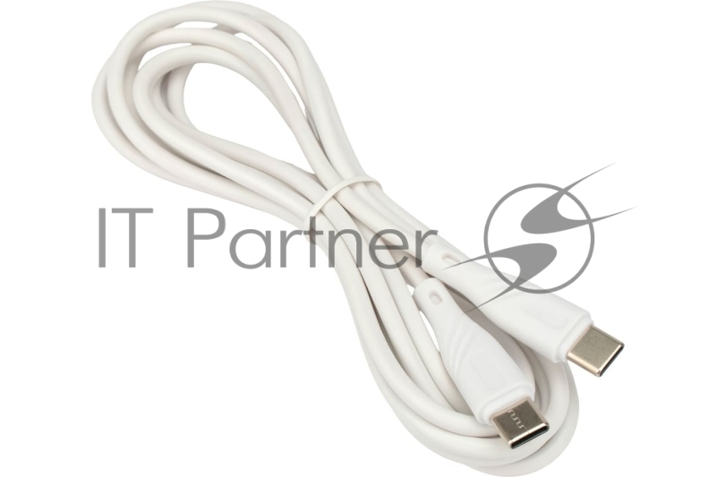 Кабель USB2.0 Cablexpert CCB-USB2-CMCMO1-2MW, TypeC/TypeC, Classic 0.1, 3A, 60Вт, PD/QC3.0, медь, 2м, белый, коробка