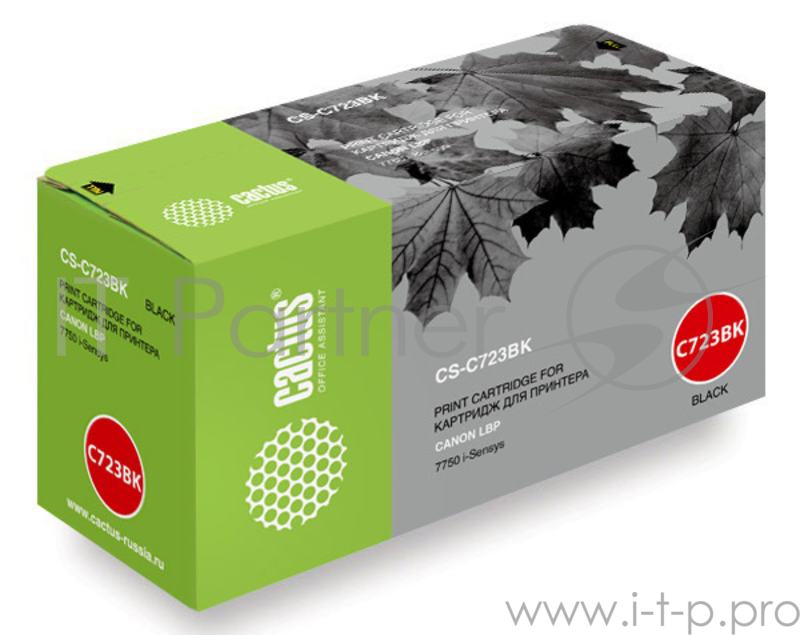 Тонер Картридж Cactus CS-C723BK черный для Canon i-Sensys 7750 (5000стр.)