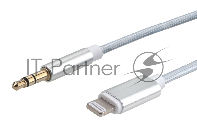 Кабель-переходник USB Cablexpert CCAB-AP35M-1M-W, Lightning/Jack3.5, Mobile, 1м, белый, коробка