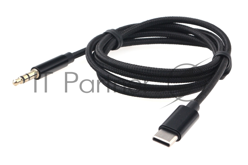 Кабель-переходник USB Cablexpert CCAB-CM35M-1M-B, Type-C/Jack3.5, Mobile, 1м, черн, коробка