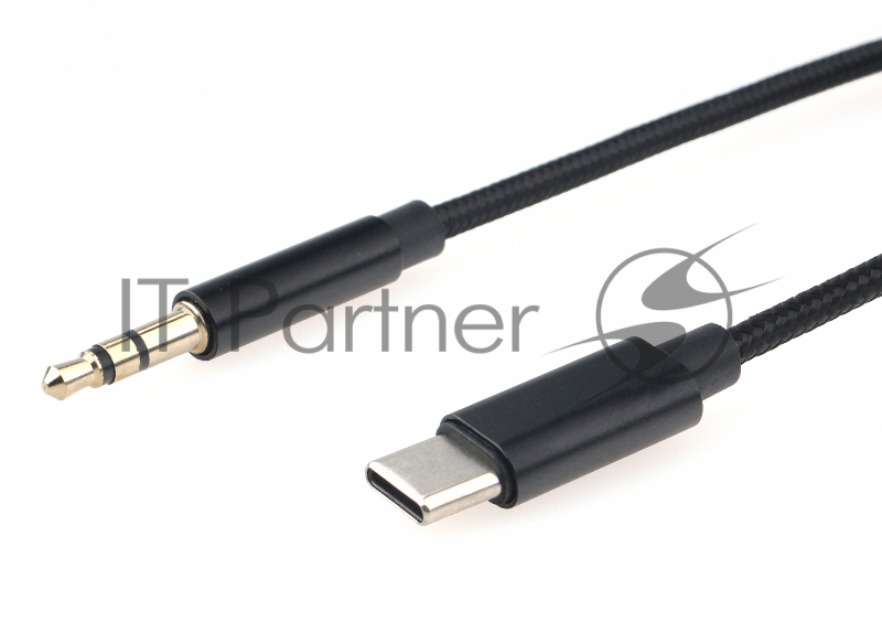 Кабель-переходник USB Cablexpert CCAB-CM35M-1M-B, Type-C/Jack3.5, Mobile, 1м, черн, коробка