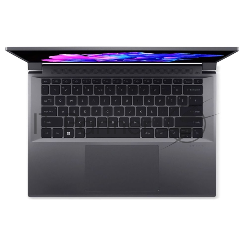 Ноутбук ACER Swift X SFX14-72G-72DH 14.5(2880x1800 OLED (матовый))/Intel Core Ultra 7 155H(1.4Ghz)/32768Mb/1024PCISS 1y/1.4kg/Iron/Win11Home