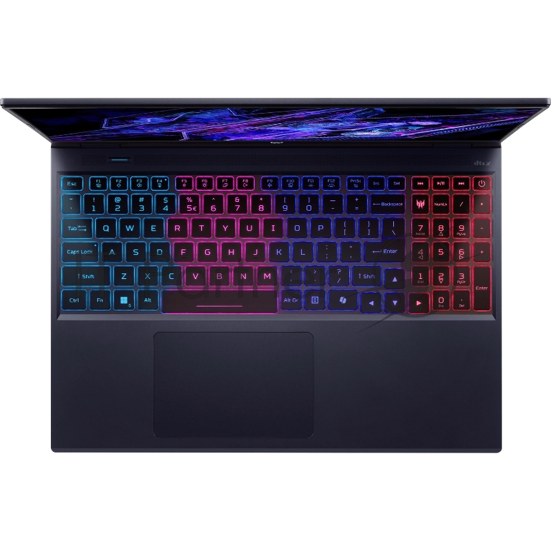Ноутбук ACER Predator Helios Neo 16 PHN16-72-713V 18(2560x1600 (матовый) IPS)/Intel Core i7 14700HX(2.1Ghz)/16384Mb/1024PC GeForce RTX4050(6144Mb)/Cam/BT/WiFi/65 1y/2.4kg/Black/Win11Home