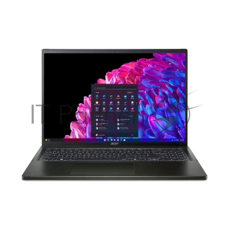 Ноутбук ACER Swift Edge SFE16-44-R48X 16(3200x2000 OLED (матовый))/AMD Ryzen 7 8840U(3.3Ghz)/32768Mb/1024PCIS 1y/1.5kg/Black/Win11Home
