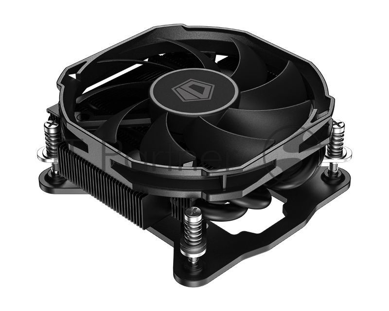 Кулер для процессора ID-COOLING IS-30i BLACK LGA1700/1200/115X низкопрофильный высота 30mm (36шт/кор, TDP 100W, PWM, 4 тепл.трубки прямого контакта, FAN 92mm) BOX