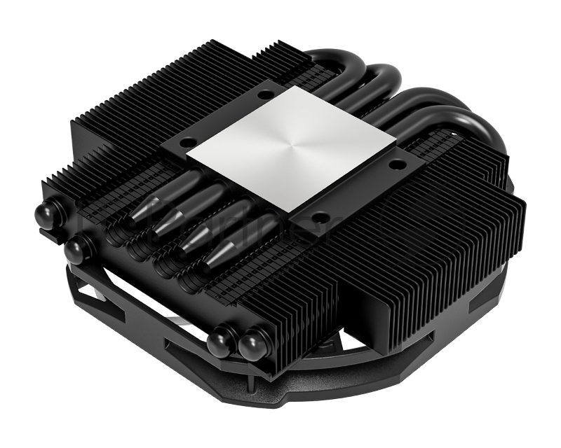 Кулер для процессора ID-COOLING IS-30i BLACK LGA1700/1200/115X низкопрофильный высота 30mm (36шт/кор, TDP 100W, PWM, 4 тепл.трубки прямого контакта, FAN 92mm) BOX