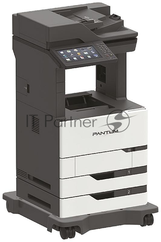 МФУ Pantum BM7800FDN, Mono laser, A4, 52 ppm (max 300000 p/mon), 1.2 GHz, 1200x1200 dpi, 2048 MB RAM, Duplex, paper tray 2*550 pages, USB, LAN, start. cartridge 11000 pages