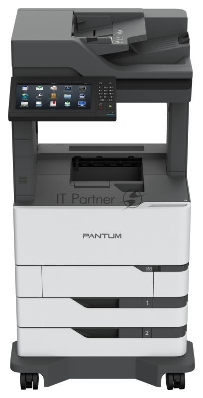 МФУ Pantum BM7800FDN, Mono laser, A4, 52 ppm (max 300000 p/mon), 1.2 GHz, 1200x1200 dpi, 2048 MB RAM, Duplex, paper tray 2*550 pages, USB, LAN, start. cartridge 11000 pages